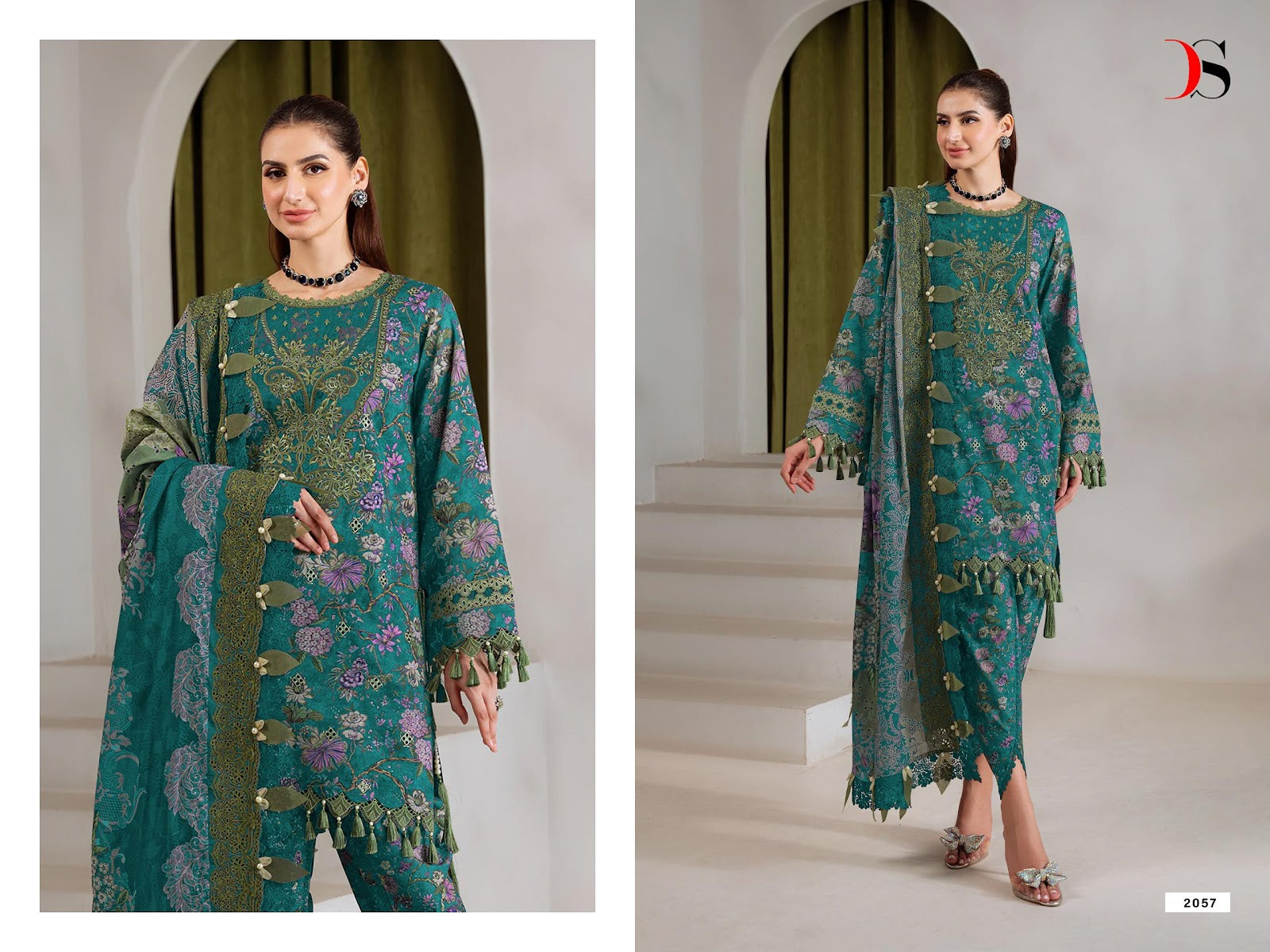 Jade Bagh 2 Deepsy Cotton Pakistani Patch Work Suits Wholesale Price
