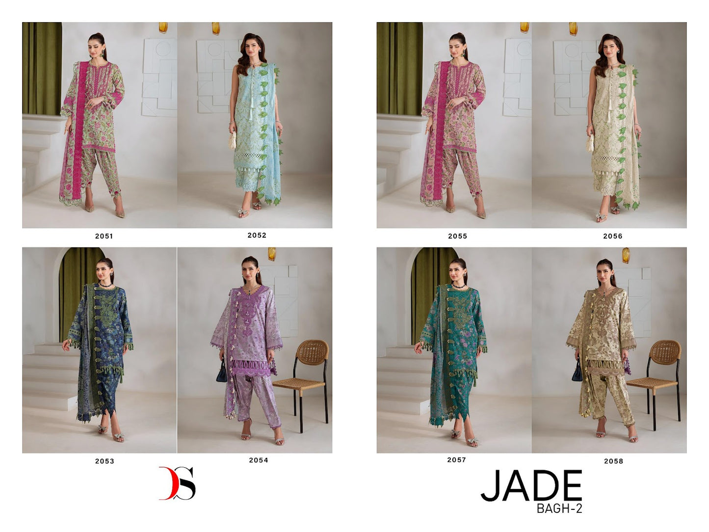 Jade Bagh 2 Deepsy Cotton Pakistani Patch Work Suits Wholesale Price