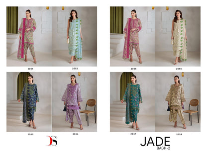 Jade Bagh 2 Deepsy Cotton Pakistani Patch Work Suits Wholesale Price