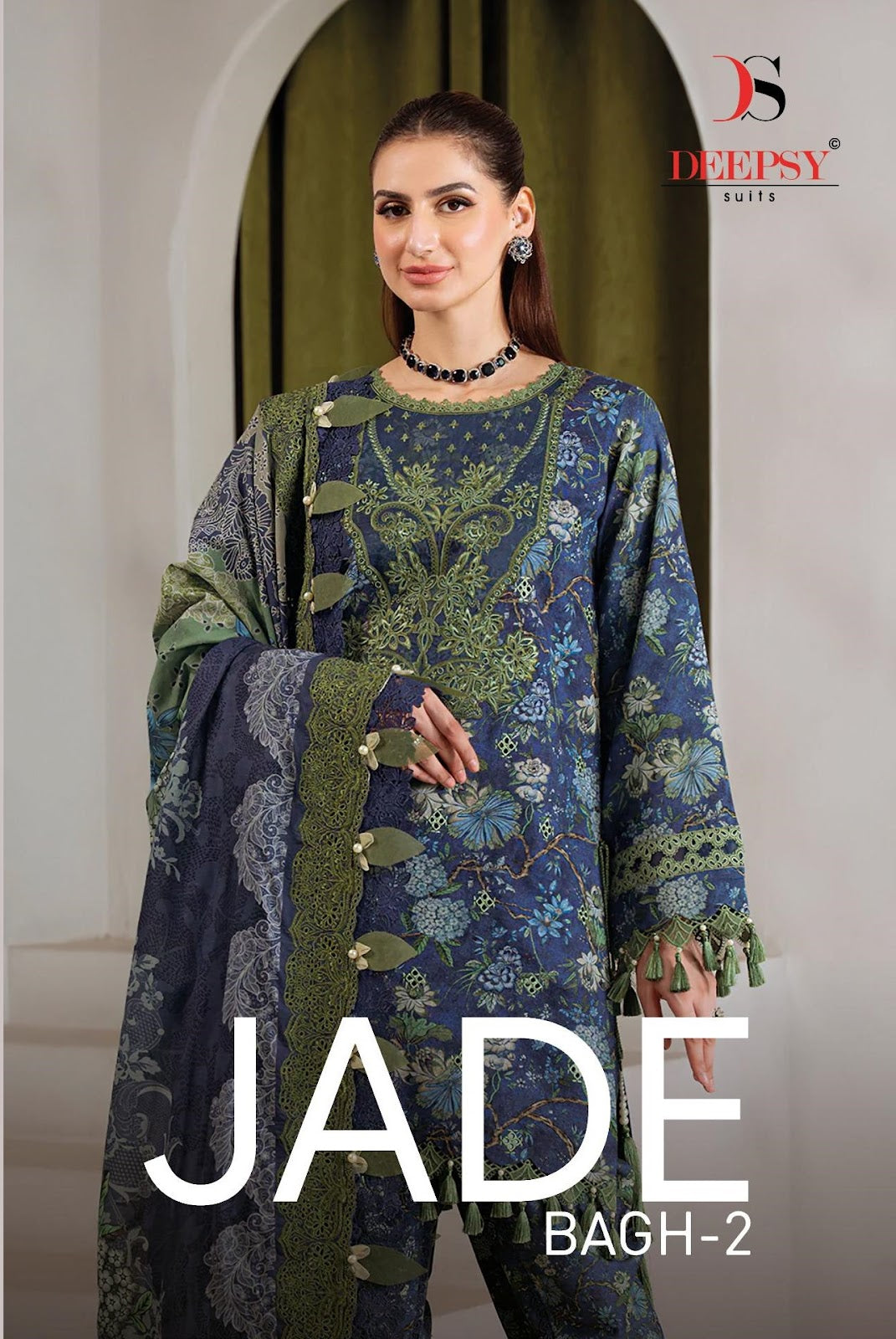 Jade Bagh 2 Deepsy Cotton Pakistani Patch Work Suits Wholesale Price