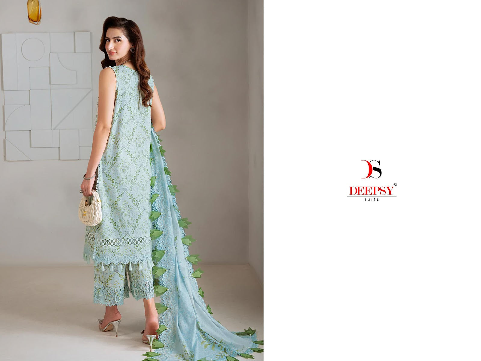 Jade Bagh 2 Deepsy Cotton Pakistani Patch Work Suits Wholesale Price
