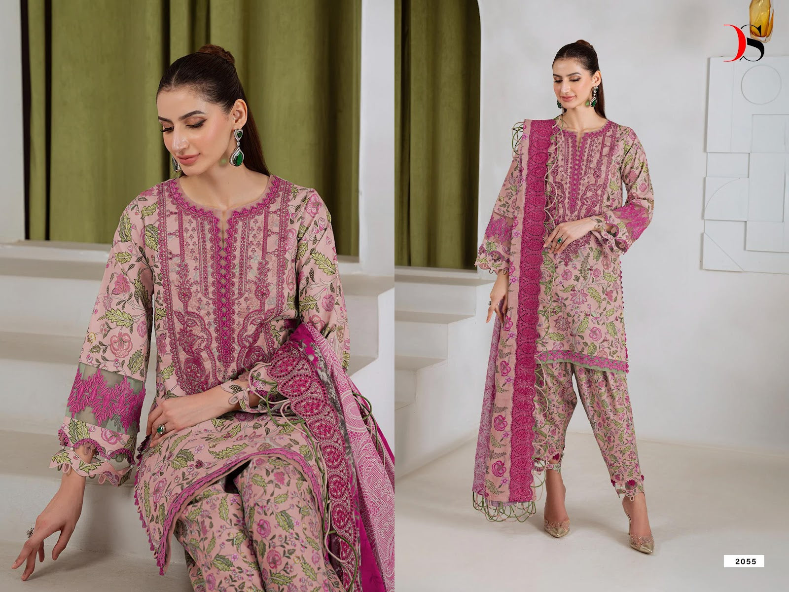 Jade Bagh 2 Deepsy Cotton Pakistani Patch Work Suits Wholesale Price