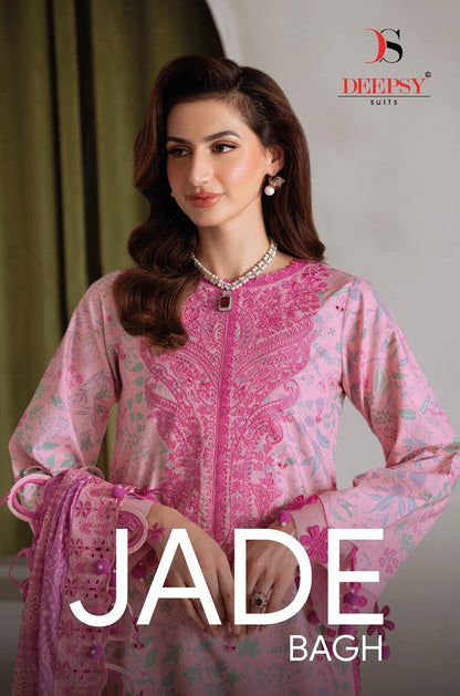 Jade Bagh Deepsy Cotton Pakistani Patch Work Suits Wholesaler Ahmedabad