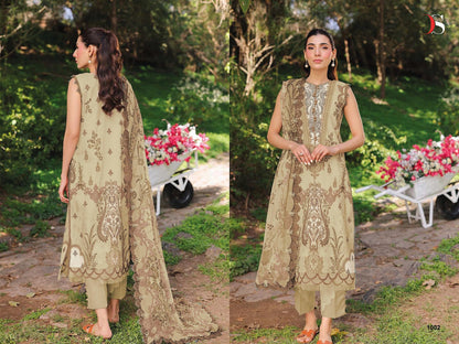 Jade Bliss Lawn 25-2 Deepsy Cotton Pakistani Patch Work Suits Supplier