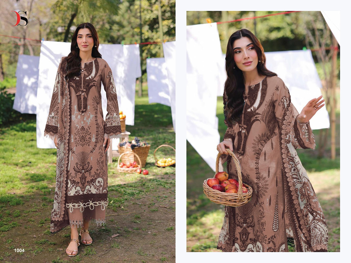 Jade Bliss Lawn 25-2 Deepsy Cotton Pakistani Patch Work Suits Supplier