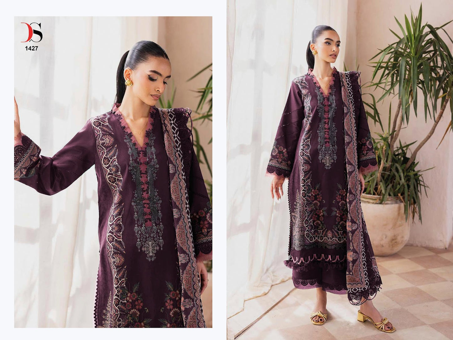 Jade Bliss Lawn 25 3 Deepsy Pure Cotton Karachi Salwar Suits Wholesaler