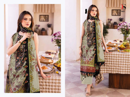 Jade Bliss Lawn 25 3 Deepsy Pure Cotton Karachi Salwar Suits Wholesaler