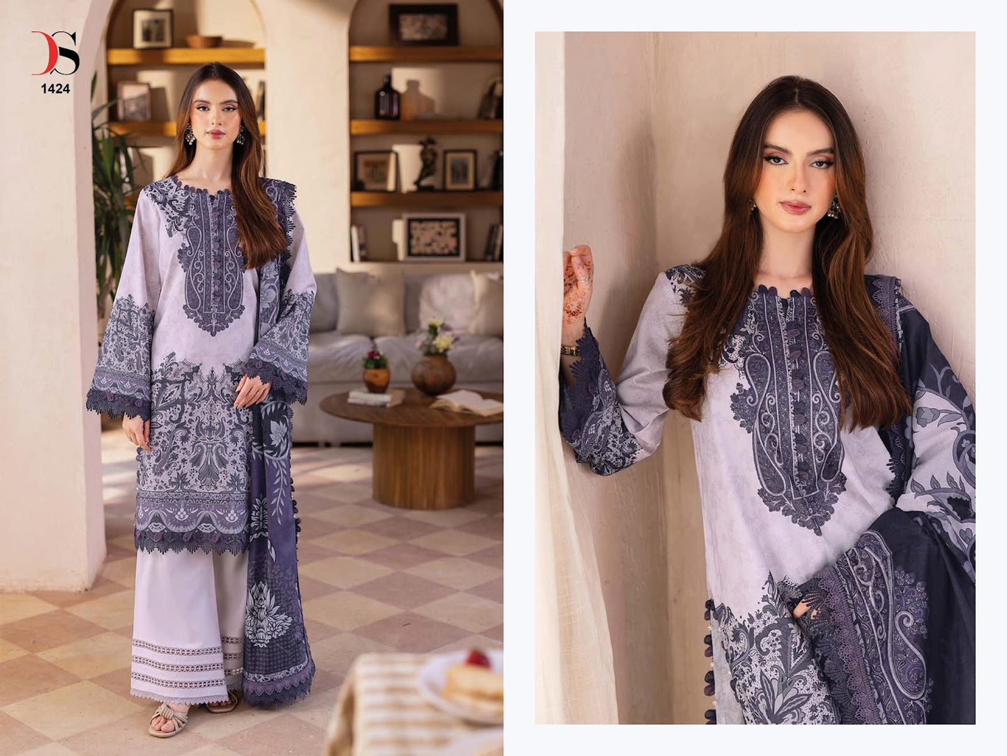Jade Bliss Lawn 25 3 Deepsy Pure Cotton Karachi Salwar Suits Wholesaler