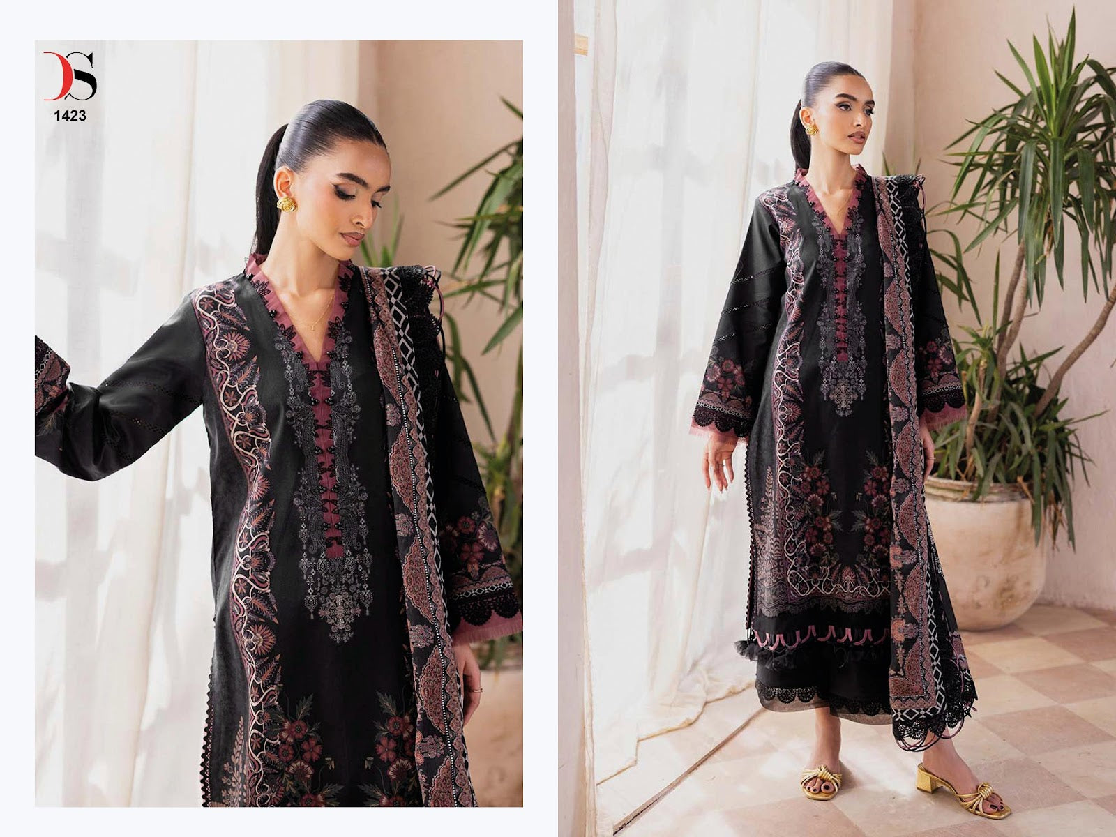 Jade Bliss Lawn 25 3 Deepsy Pure Cotton Karachi Salwar Suits Wholesaler