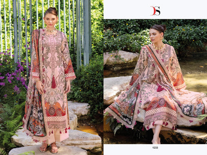 Jade Bliss Lawn 25 Deepsy Cotton Pakistani Patch Work Suits Supplier Ahmedabad