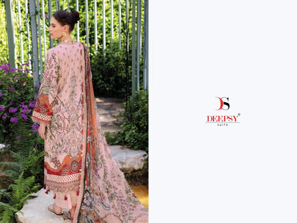 Jade Bliss Lawn 25 Deepsy Cotton Pakistani Patch Work Suits Supplier Ahmedabad