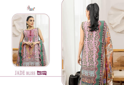 Jade Bliss Remix Shree Fabs Cotton Pakistani Patch Work Suits Wholesaler