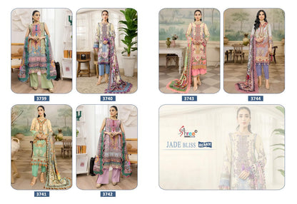 Jade Bliss Remix Shree Fabs Cotton Pakistani Patch Work Suits Wholesaler