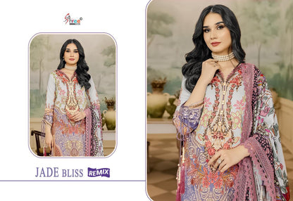 Jade Bliss Remix Shree Fabs Cotton Pakistani Patch Work Suits Wholesaler