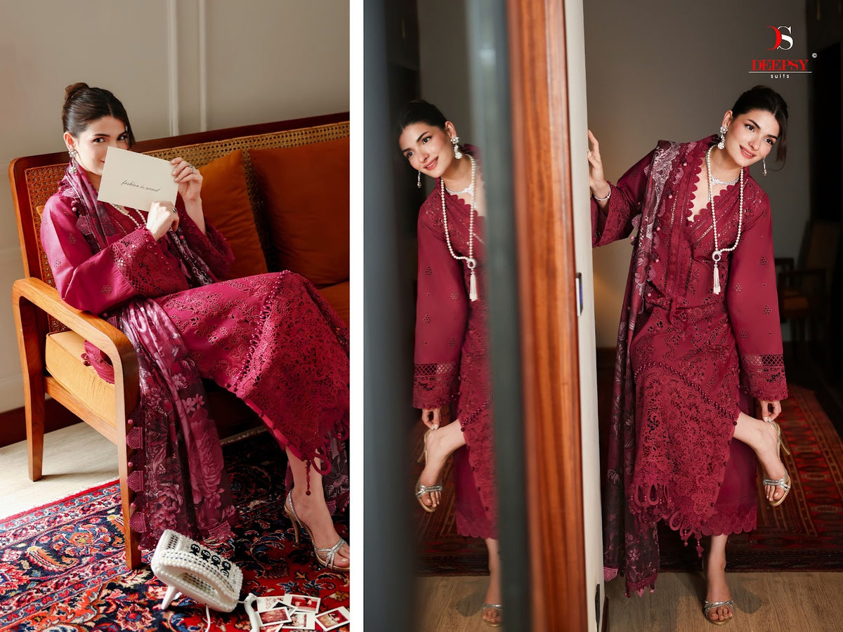 Jade Couture Deepsy Lawn Pakistani Patch Work Suits Wholesale Rate