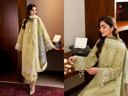Jade Couture Deepsy Lawn Pakistani Patch Work Suits Wholesale Rate