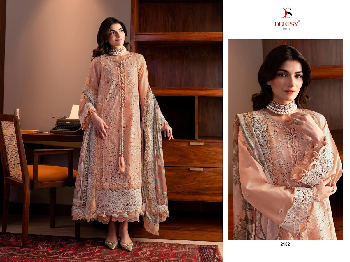 Jade Couture Deepsy Lawn Pakistani Patch Work Suits Wholesale Rate
