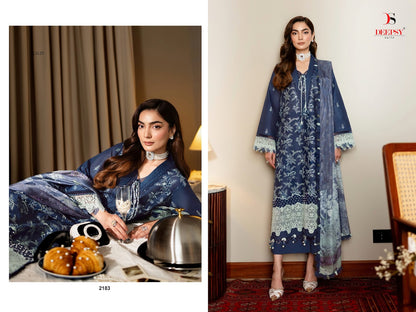 Jade Couture Deepsy Lawn Pakistani Patch Work Suits Wholesale Rate