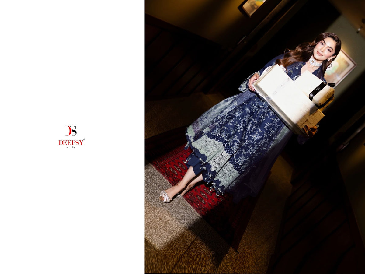 Jade Couture Deepsy Lawn Pakistani Patch Work Suits Wholesale Rate
