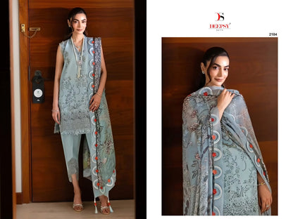 Jade Couture Deepsy Lawn Pakistani Patch Work Suits Wholesale Rate