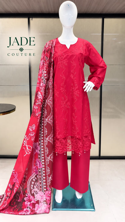 Jade Couture Deepsy Cotton Pakistani Readymade Suits Exporter