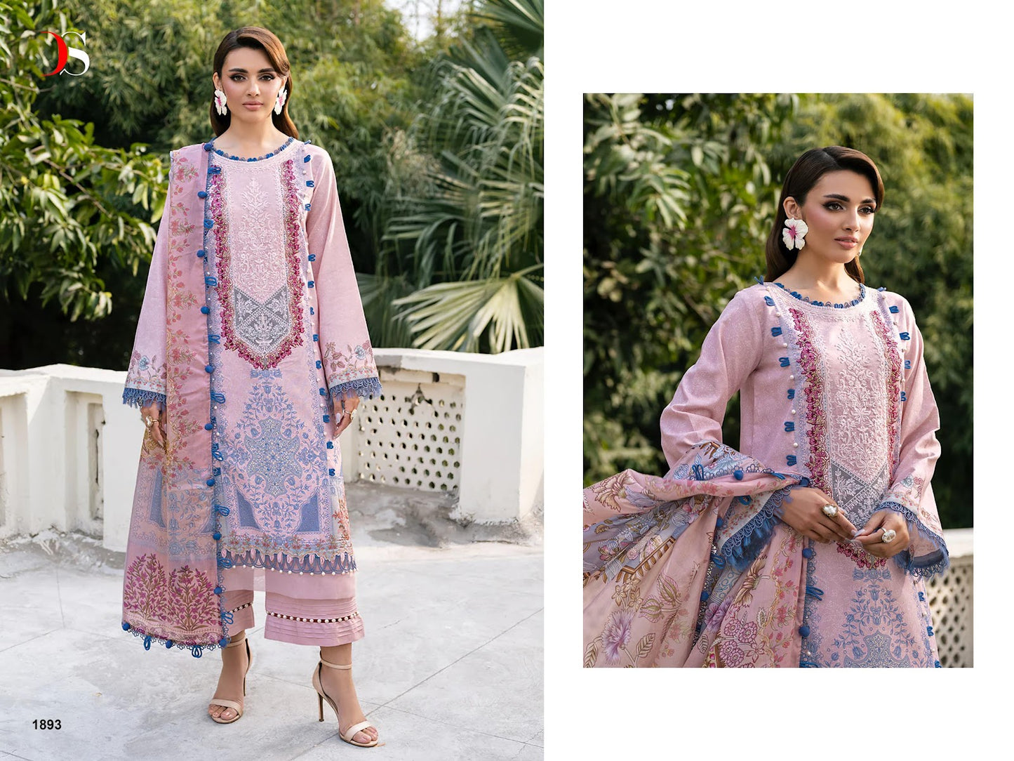 Jade Elara 2 Deepsy Cotton Pakistani Patch Work Suits Wholesale Price
