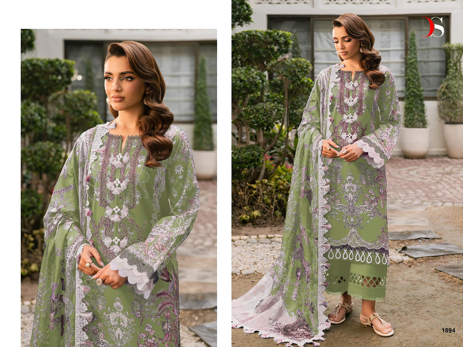 Jade Elara 2 Deepsy Cotton Pakistani Patch Work Suits Wholesale Price