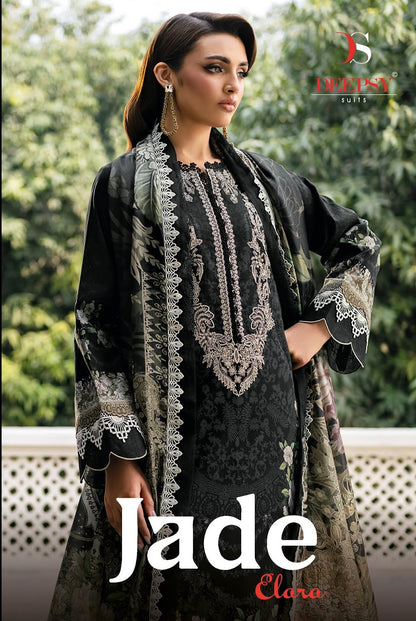 Jade Elara Deepsy Cotton Pakistani Patch Work Suits Manufacturer Gujarat
