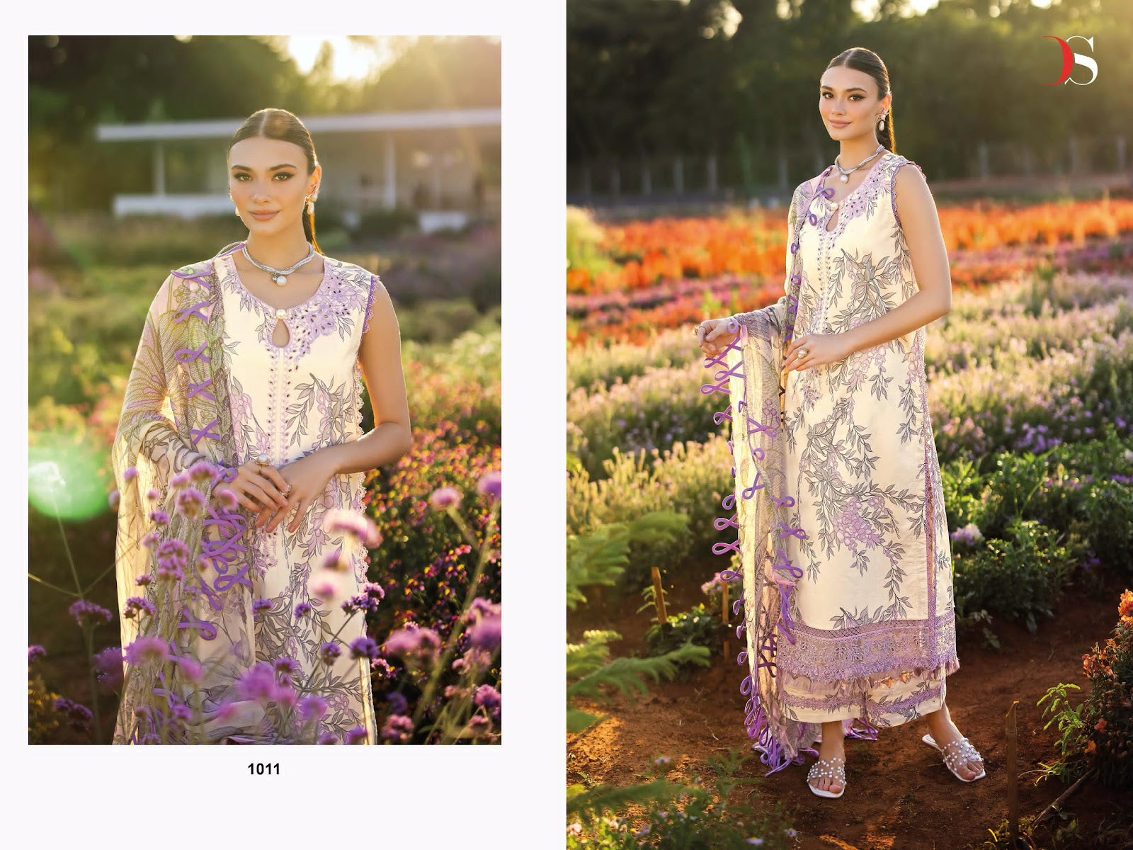 Jade Flora 25-2 Deepsy Cotton Pakistani Patch Work Suits Wholesaler Gujarat