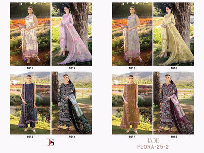 Jade Flora 25-2 Deepsy Cotton Pakistani Patch Work Suits Wholesaler Gujarat