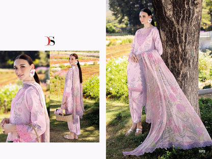 Jade Flora 25-2 Deepsy Cotton Pakistani Patch Work Suits Wholesaler Gujarat