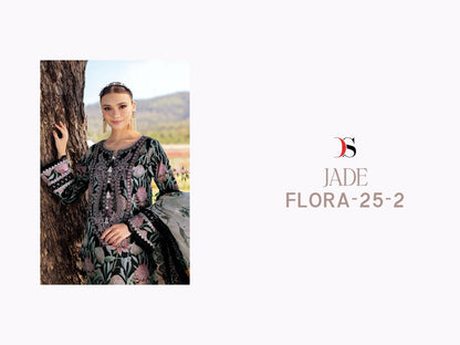 Jade Flora 25-2 Deepsy Cotton Pakistani Patch Work Suits Wholesaler Gujarat