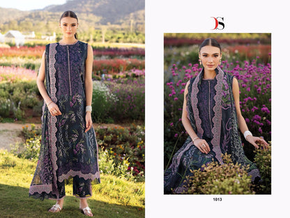 Jade Flora 25-2 Deepsy Cotton Pakistani Patch Work Suits Wholesaler Gujarat