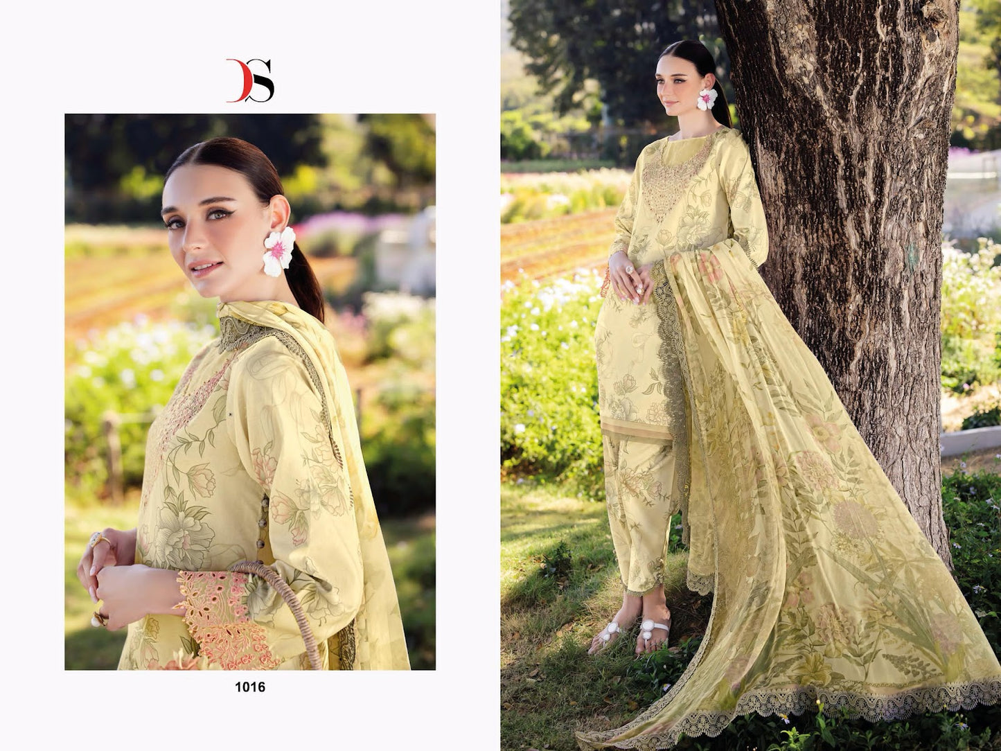 Jade Flora 25-2 Deepsy Cotton Pakistani Patch Work Suits Wholesaler Gujarat