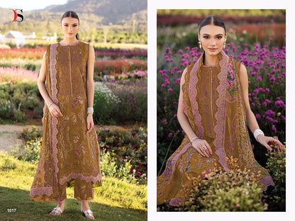 Jade Flora 25-2 Deepsy Cotton Pakistani Patch Work Suits Wholesaler Gujarat