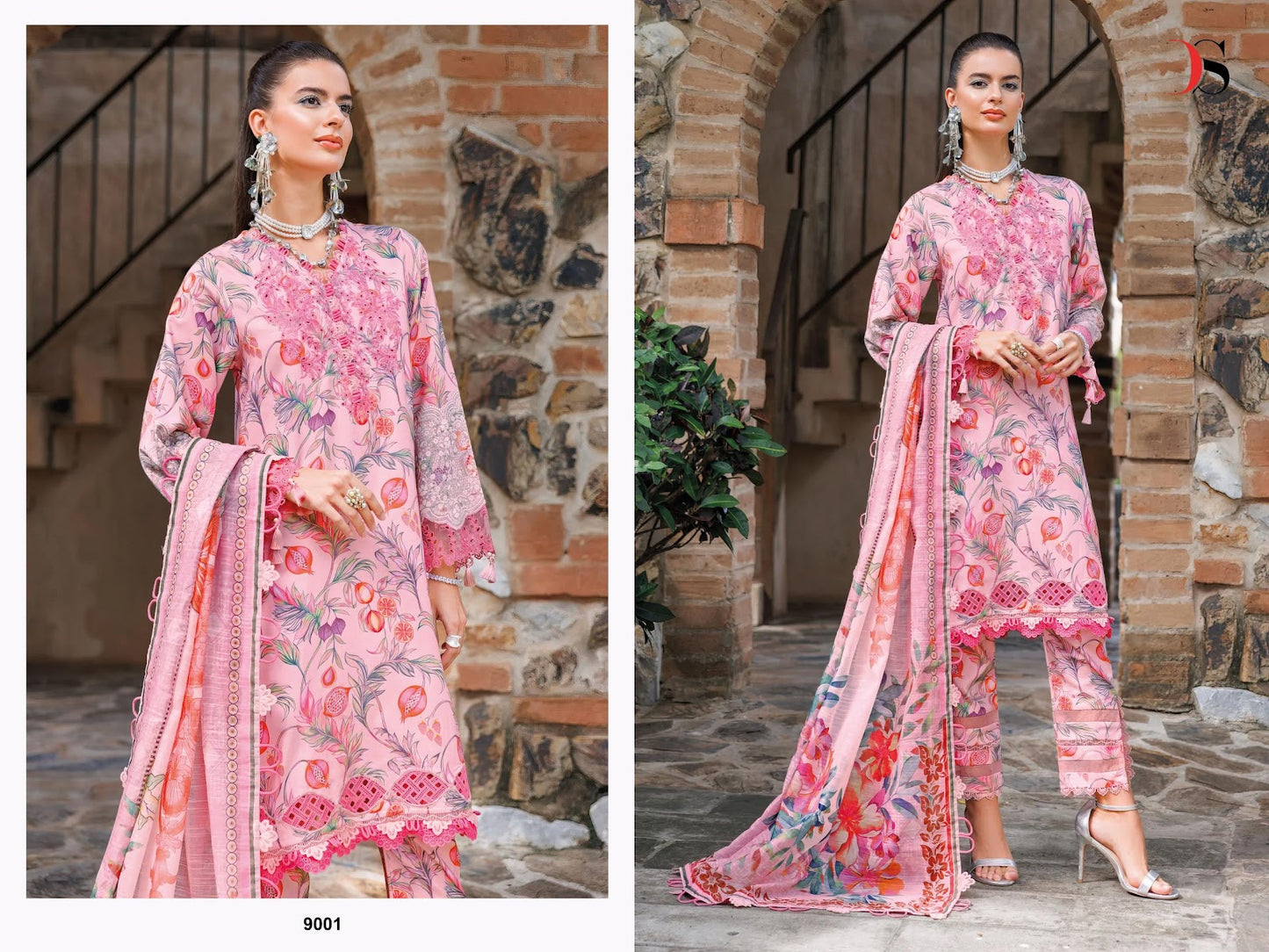 Jade Flora 25 Rayon Collection Deepsy Pakistani Patch Work Suits Wholesaler
