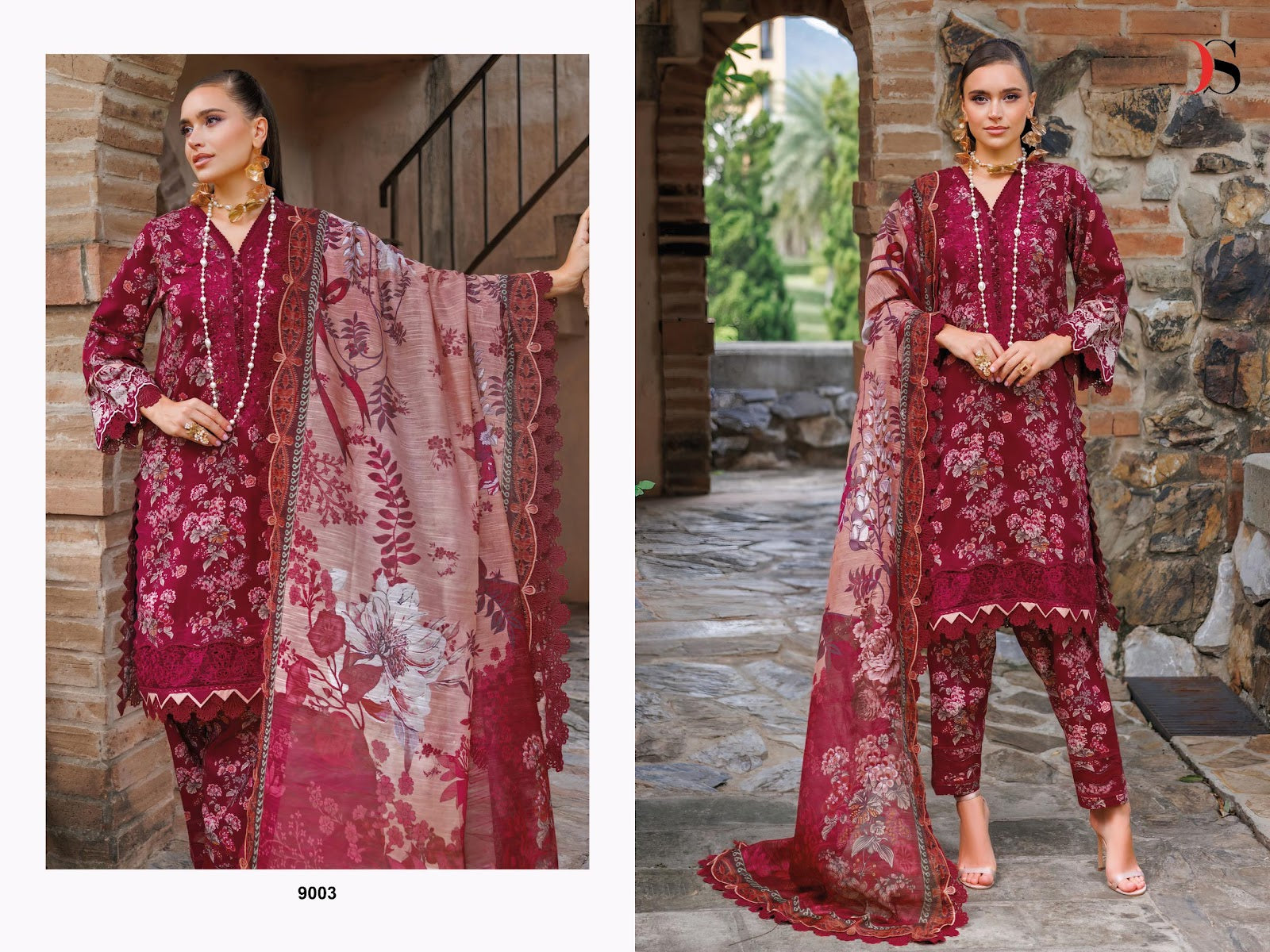 Jade Flora 25 Rayon Collection Deepsy Pakistani Patch Work Suits Wholesaler