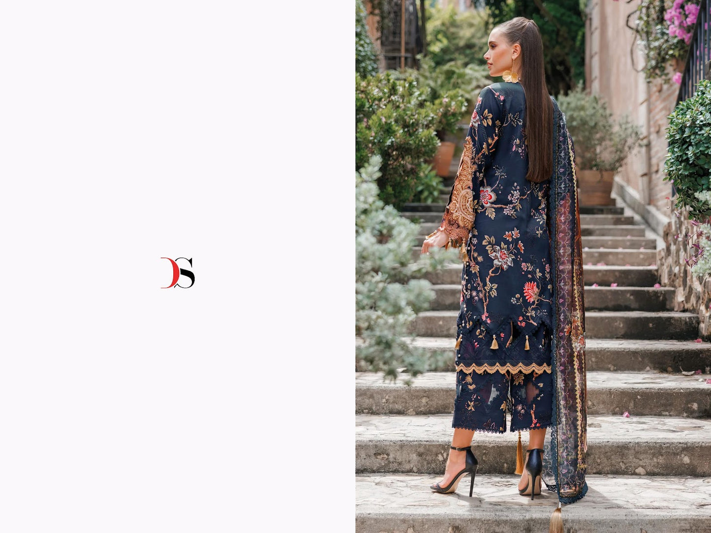 Jade Flora 25 Rayon Collection Deepsy Pakistani Patch Work Suits Wholesaler