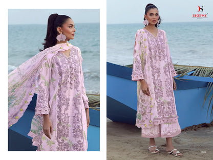 Jade Flora Premium 2 Deepsy Cotton Pakistani Patch Work Suits Wholesale