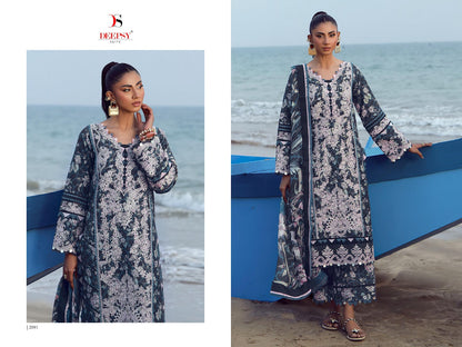 Jade Flora Premium 2 Deepsy Cotton Pakistani Patch Work Suits Wholesale