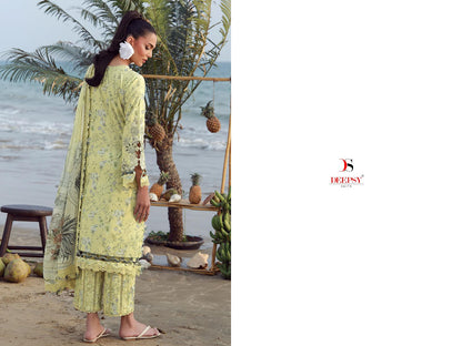 Jade Flora Premium 2 Deepsy Cotton Pakistani Patch Work Suits Wholesale