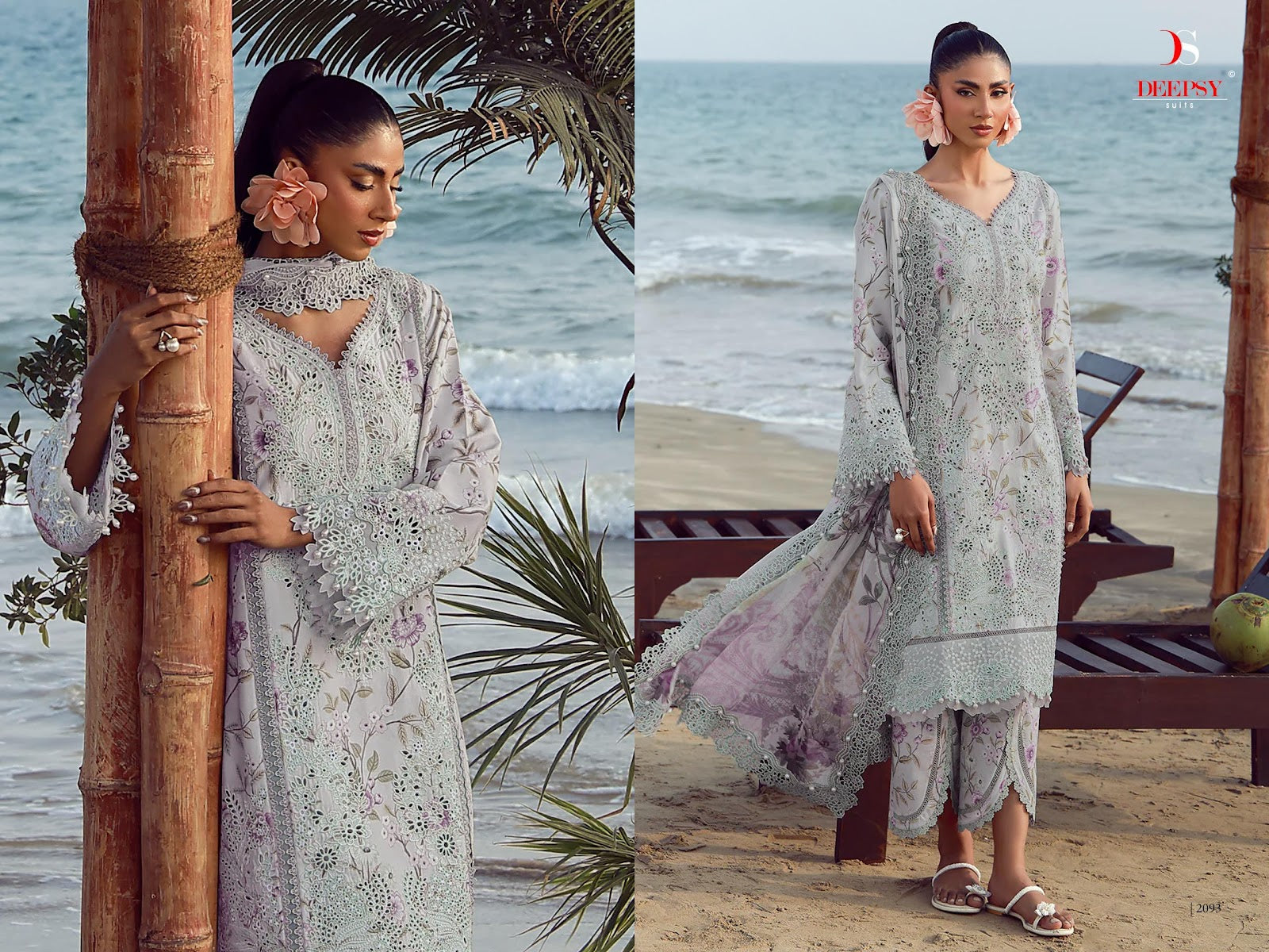 Jade Flora Premium 2 Deepsy Cotton Pakistani Patch Work Suits Wholesale
