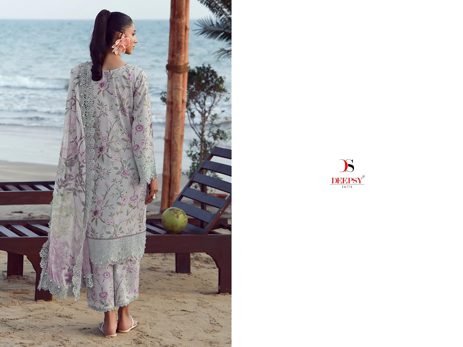 Jade Flora Premium 2 Deepsy Cotton Pakistani Patch Work Suits Wholesale