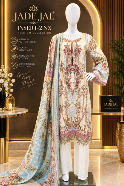 Jade Jal Insert 2 Nx Deepsy Cotton Pakistani Readymade Suits Exporter India