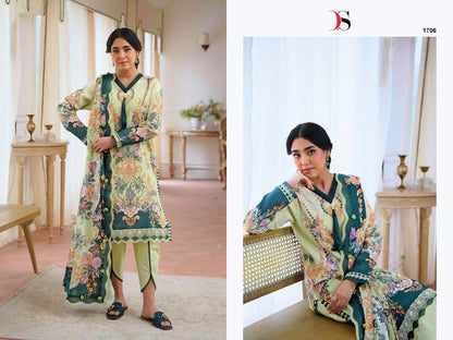 Jade Jal Insert 3 Deepsy Cotton Pakistani Patch Work Suits Wholesale Rate