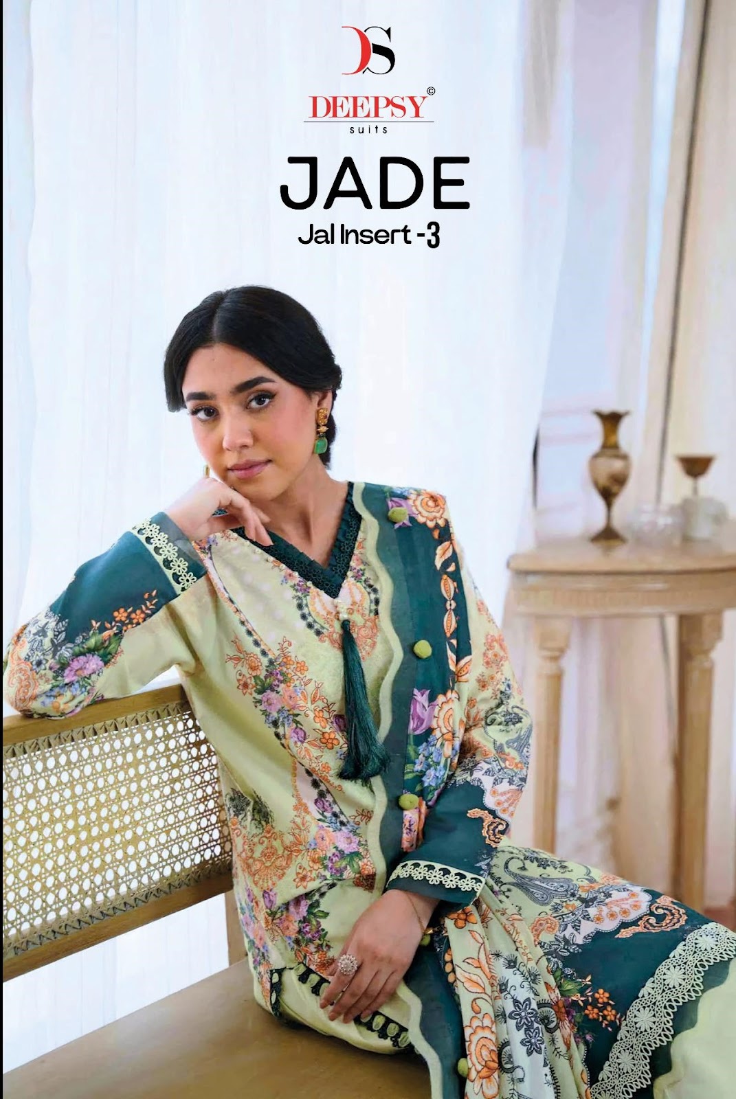 Jade Jal Insert 3 Deepsy Cotton Pakistani Patch Work Suits Wholesale Rate