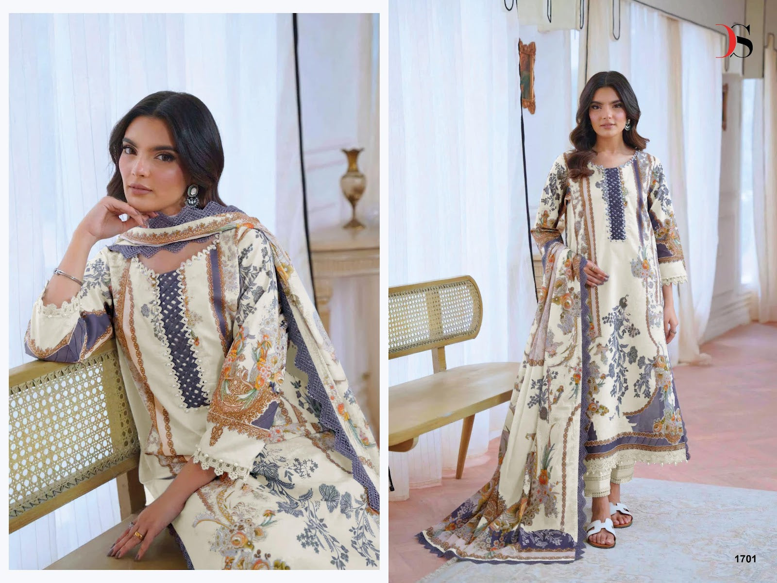 Jade Jal Insert 3 Deepsy Cotton Pakistani Patch Work Suits Wholesale Rate