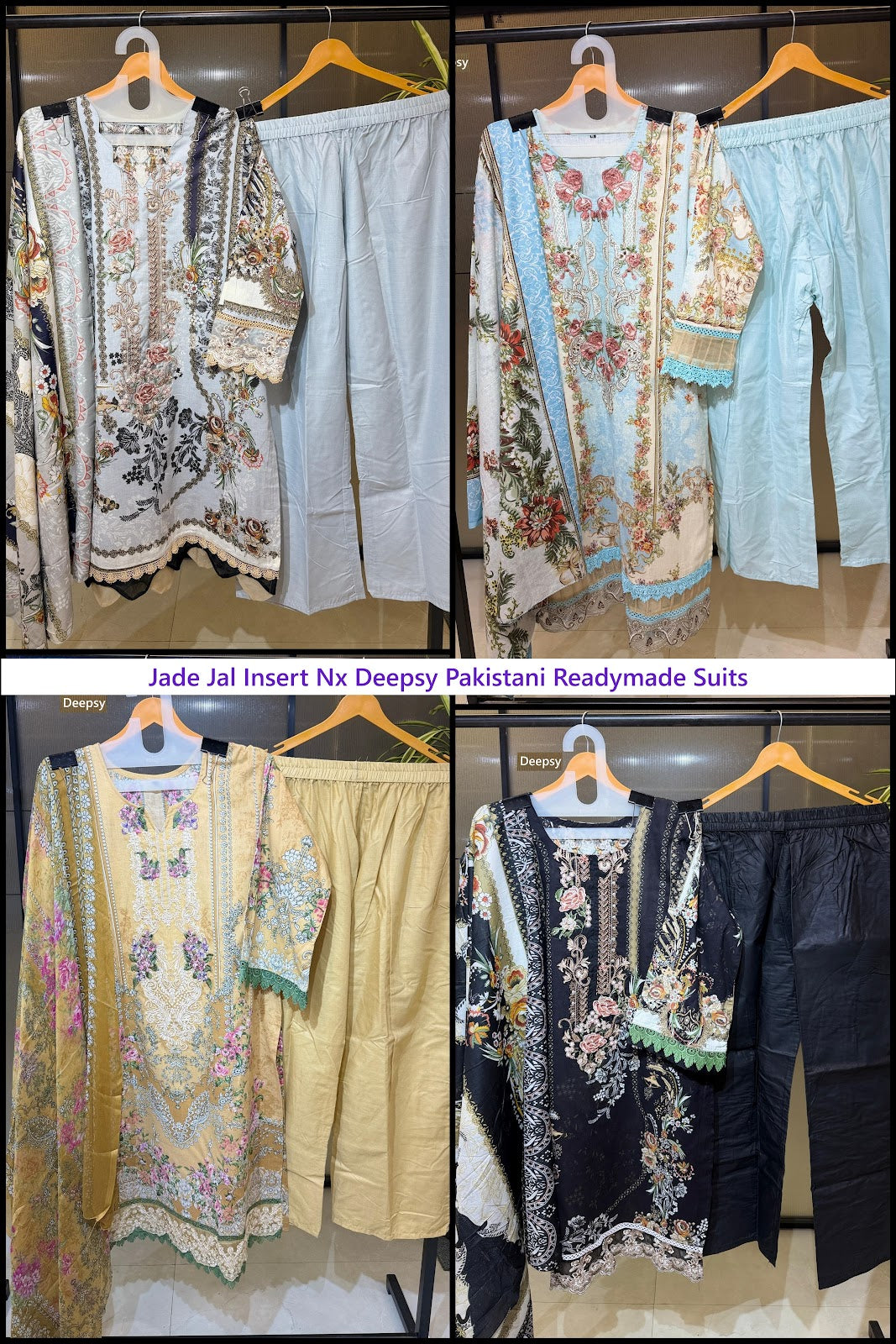 Jade Jal Insert Nx Deepsy Cotton Pakistani Readymade Suits Supplier Gujarat