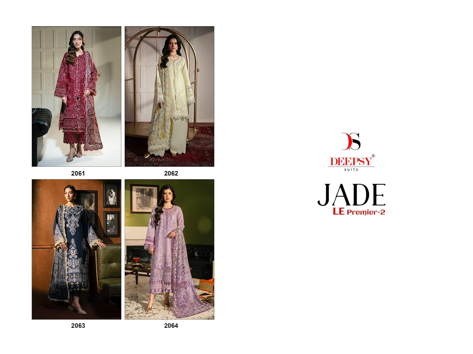 Jade Le Premier 2 Deepsy Cotton Pakistani Patch Work Suits Wholesale Price