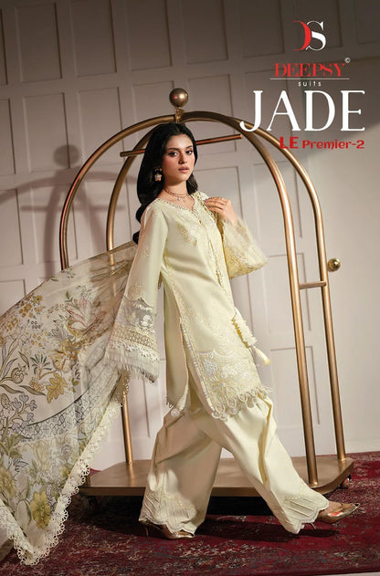 Jade Le Premier 2 Deepsy Cotton Pakistani Patch Work Suits Wholesale Price